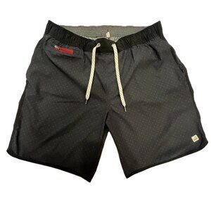 Vuori Swim Shorts - Size L | Black with White Dots